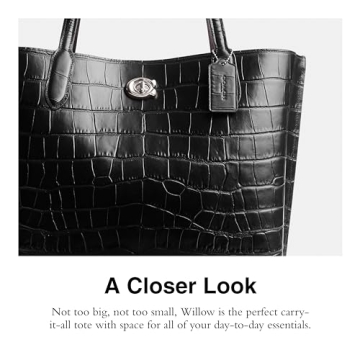 Coach Croc Willow Tote with Premium Leather Design