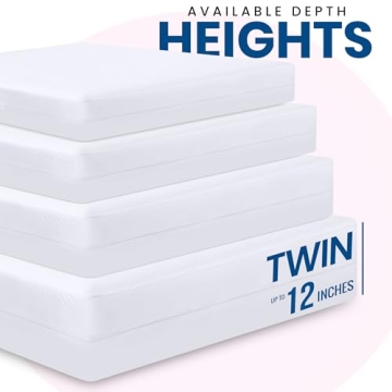 Utopia Bedding Premium Waterproof Bed Bug Mattress Cover, Twin Zippered Mattress Protector, 12 Inches Deep, Dust Mite Proof 6-Sided Mattress Encasement for Bed