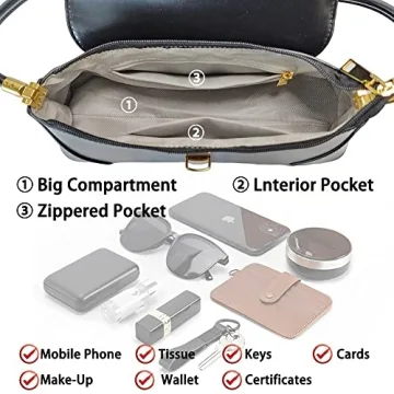 Cuiab Women's Olive Black Vintage Shoulder Bag