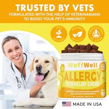 WuffWell Allergy Chews for Dogs – Natural Allergy Relief