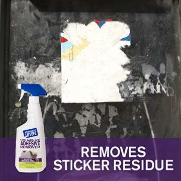 Motsenbocker's Lift Off 40701 Tape, Label, and Adhesive Remover Safely Removes Stickers, Tape, Labels, Adhesives, Gum, Glue, and More from Vehicles, Carpets, Walls, Furniture, 22 Fl Oz, Pack of 1