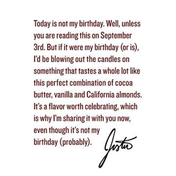 Justin's Vanilla Almond Butter, Gluten-free, Non-GMO, Vegan, Sustainably Sourced, 16 Ounce Jar