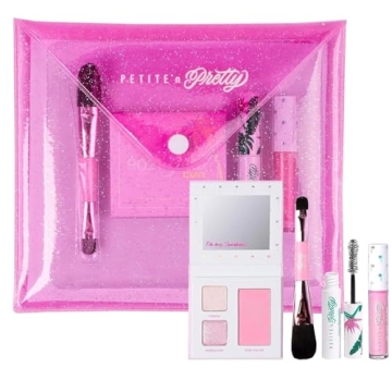 Petite 'n Pretty Glow Basics Natural Makeup Starter Gift Set - Safe & Non-Toxic for Kids, Tweens & T...