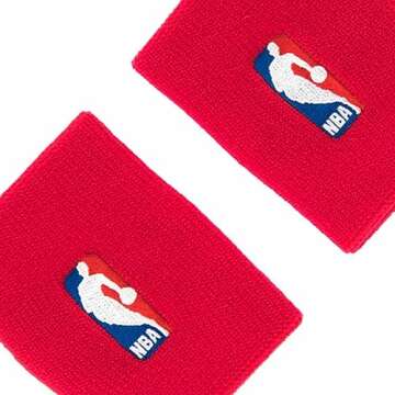 NIKE Men's Wristband NBA Sweatband, Universityred/univer, Standard Size
