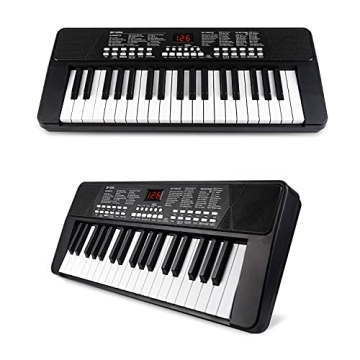 M SANMERSEN Piano Keyboard for Beginners with Mic