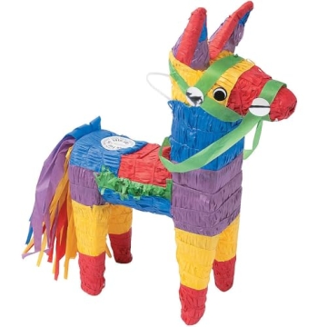 Colorful Donkey Piñata for Cinco de Mayo Festivities