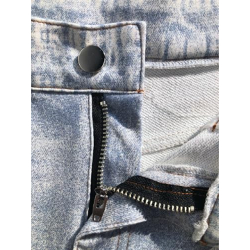 AnotherChill Women's Stylish Faux Denim Sweatpants