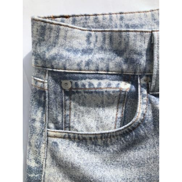 AnotherChill Women's Stylish Faux Denim Sweatpants