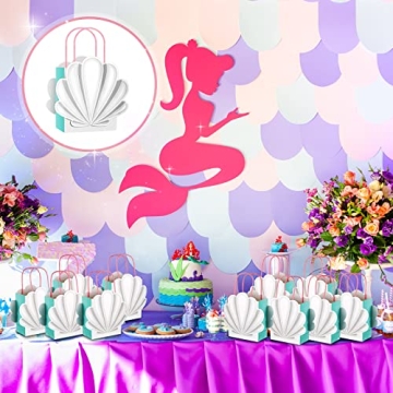 Glenmal Mermaid Shell Gift Bags - 24 Pcs for Parties