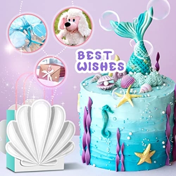 Glenmal Mermaid Shell Gift Bags - 24 Pcs for Parties