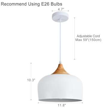 Stylish DOTCN Modern Pendant Light for Any Room