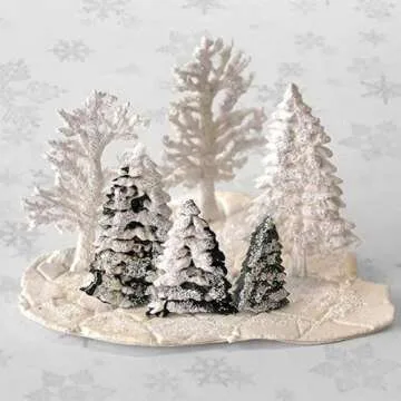 KUXSE 2 Pcs/Set Christmas Tree Fondant Cake Silicone Mold,Xmas Birthday Party DIY Cake Decorating for Chocolate,Fondant,Candy,Sugarcraft,Cupcake Topper,Pastry,Polymer Clay,Gumpaste,Baking