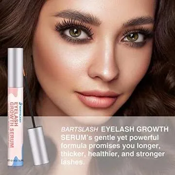 BARTSLASH Advanced Eyelash Growth Serum - Irritation Free - Achieve Longer, Thicker, Healthier, and Stronger Lashes - 0.12OZ/3.5ML