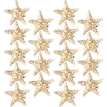 18 Pcs Starfish Hair Clips - Mermaid Beach Style Accessories