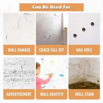 White Paint, White Paint for Wall Touch up Paint for Walls, Water Based &Low Odor Wall Paint with Roller Brush, White Wall Paint Repair Kit for Flat, Ceiling Wall- No Extra Tools Required, Low VOC