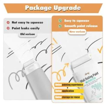 White Paint, White Paint for Wall Touch up Paint for Walls, Water Based &Low Odor Wall Paint with Roller Brush, White Wall Paint Repair Kit for Flat, Ceiling Wall- No Extra Tools Required, Low VOC