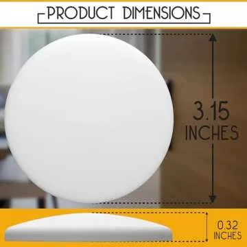 Door Stoppers - 3.15" Quiet Wall Protectors - 8 PCS