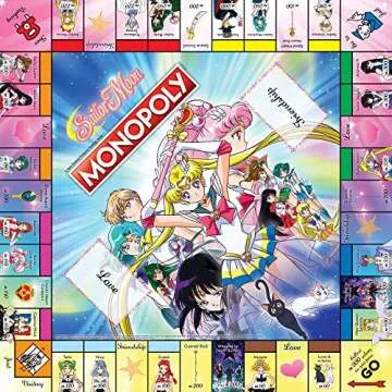 Monopoly Sailor Moon Board Game for Ages 8 and Up