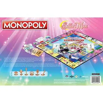 Monopoly Sailor Moon Board Game for Ages 8 and Up