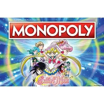 Monopoly Sailor Moon Board Game for Ages 8 and Up