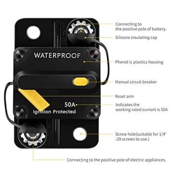 50 Amp Breaker - Waterproof Circuit Protection for RVs