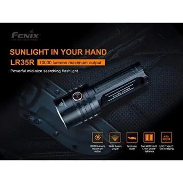 Fenix LR35R Rechargeable Flashlight 10000 Lumen Power
