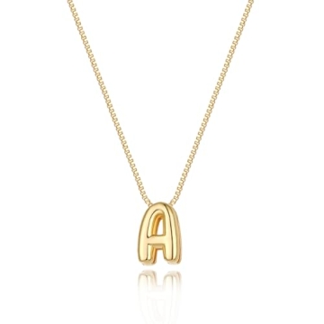 Cute Personalized Gold Initial Necklace for Women
