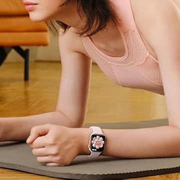 6 Pack Watch Bands Compatible with Apple Watch Bands Series10 40mm 38mm 41mm 42mm 44mm 45mm 46mm 49mm,Silicone Waterproof Strap for iWatch Series 9 Ultra 8 7 6 5 4 3 2 1 SE Women Men