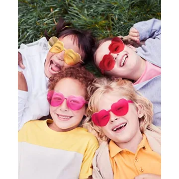 Gaiatop Heart Sunglasses Stylish Rimless Glasses