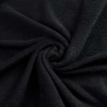 Personalized Custom Monogrammed Black Hand Towels Set - 2 Piece, Soft & Absorbent 100% Cotton - Perfect for Gifts, Home, Bathroom, Spa, or Kitchen - Wheat Design with Letter 'S' in Black Thread