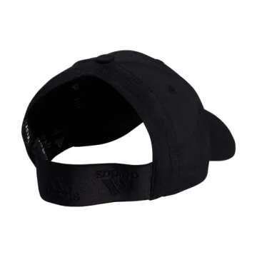 adidas Women's Backless Ponytail Hat Adjustable Fit Baseball Cap, Black/Black/Grey, One Size