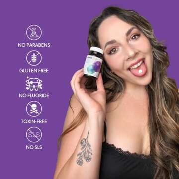 SuperTeeth Chewable Dental Probiotic for Adults & Kids | Support Healthy Teeth & Gums | Oral Health | Fights Bad Breath | BLIS M18 | 30 Mint Flavored Tablets | Fluoride & Sugar Free | Vegan Supplement