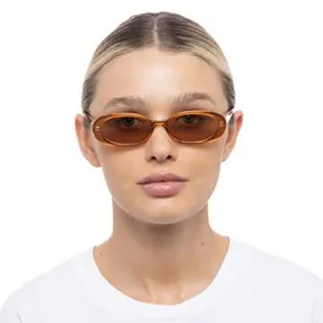 Le Specs Outta Love Sunglasses - Caramel, Oval, Women's, Contemporary 90s Style