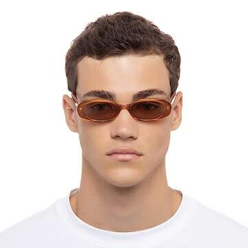 Le Specs Outta Love Sunglasses - Caramel, Oval, Women's, Contemporary 90s Style