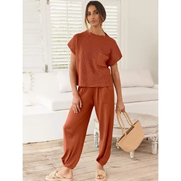 Chic ANRABESS Two Piece Knit Sweater Outfit for Women