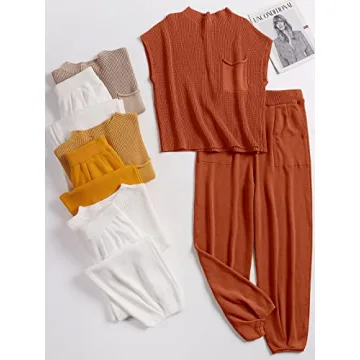 Chic ANRABESS Two Piece Knit Sweater Outfit for Women