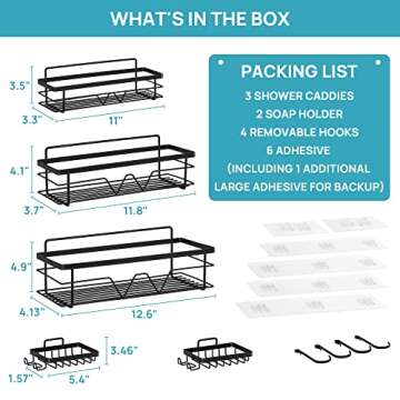 Vtopmart Shower Caddy Set for Modern Bath Organization