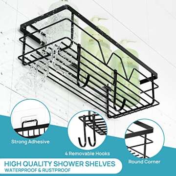 Vtopmart Shower Caddy Set for Modern Bath Organization