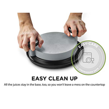 FusionBrands ShredMachine-The Quick, Easy to Use Alternative to Bear Claws Meat Shredder for Pulled Pork, Beef and Chicken and More-BPA Free Hand Shredder with Easy to Grip Handles, Non-Skid Base,Grey