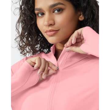 G4Free UPF 50+ UV Protection Golf Shirt for Women - Lightweight Long Sleeve Outdoor Top