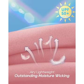 G4Free Women's UV Protection Golf Shirt UPF 50+ Long Sleeve