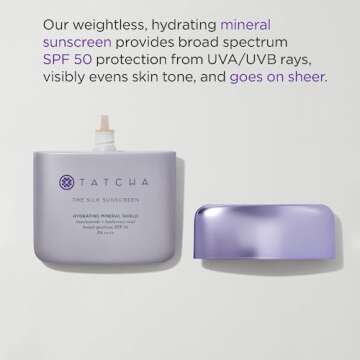 Tatcha The Silk Sunscreen | Broad Spectrum SPF 50 PA++++, Weightless, Hydrating Mineral Sunscreen, 50 ml | 1.7 oz | OLD PACKAGING