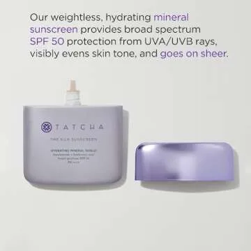 Tatcha Silk Sunscreen SPF 50 - Lightweight & Hydrating