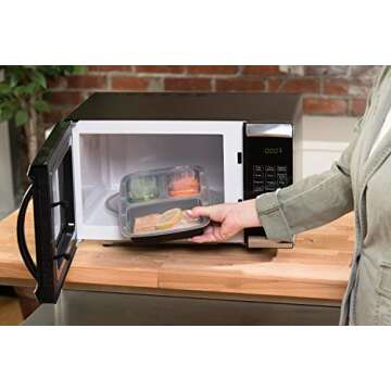 Dealberry Meal Prep Containers - 3 Compartment Bento Boxes