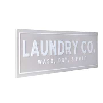 Ka Home Wash Dry Fold Laundry Sign for Stylish Decor