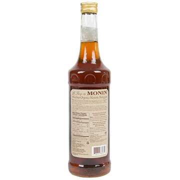 Monin Organic Hazelnut Syrup - Natural Flavors for Mocha, Latte & More