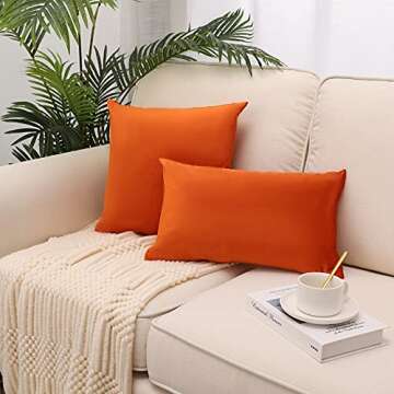 MZPSO Velvet Throw Pillow Covers Set 18x18 inch