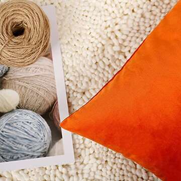 MZPSO Velvet Throw Pillow Covers Set 18x18 inch