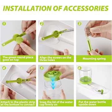 Brush Rinser Set Electric Cleaner Machine For Paint Brush, Makeup Brush, Running Water Circulation Paint Brush Rinser, Art Supplies for Acrylic and Water-Based Paint Cleaning Tools