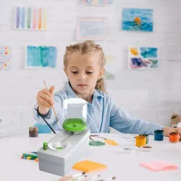 Brush Rinser Set Electric Cleaner Machine For Paint Brush, Makeup Brush, Running Water Circulation Paint Brush Rinser, Art Supplies for Acrylic and Water-Based Paint Cleaning Tools